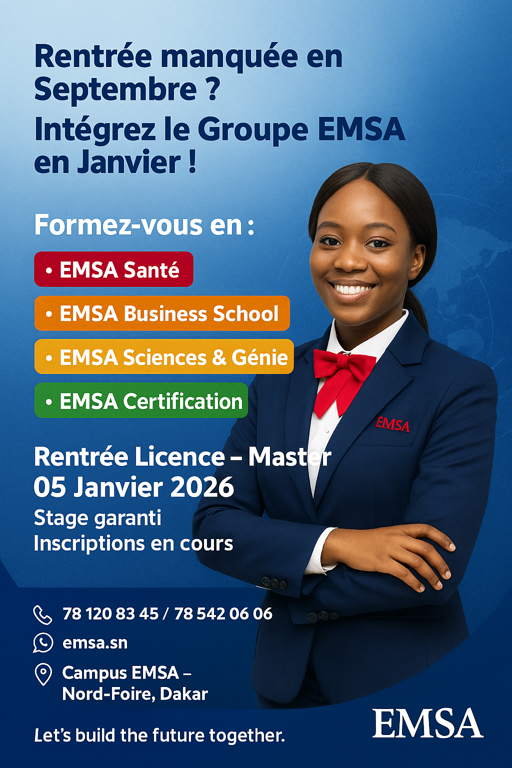 Deuxième rentrée académique : le Groupe EMSA ouvre ses portes en janvier 2026