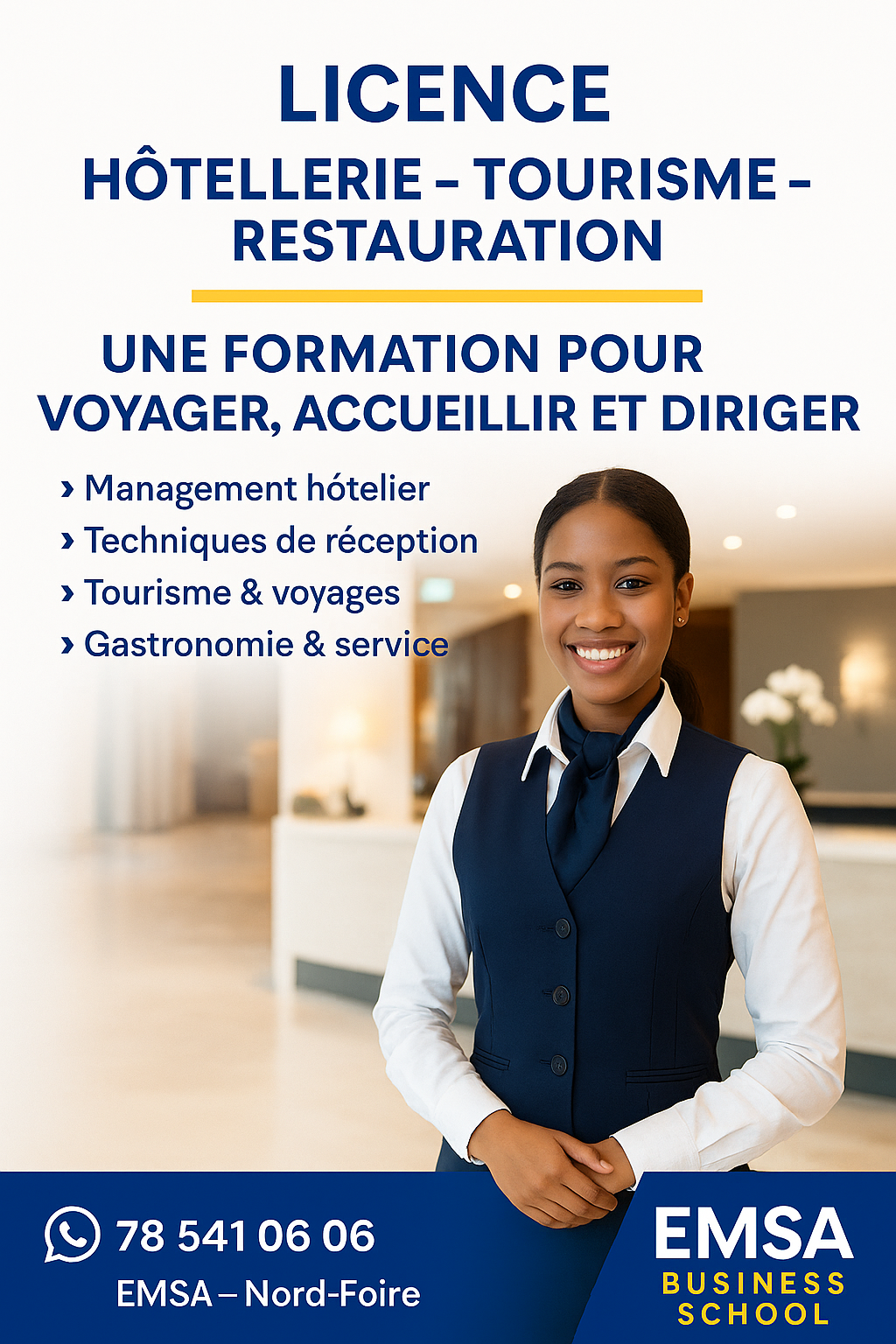 Licence en Hôtellerie Tourisme et Restauration